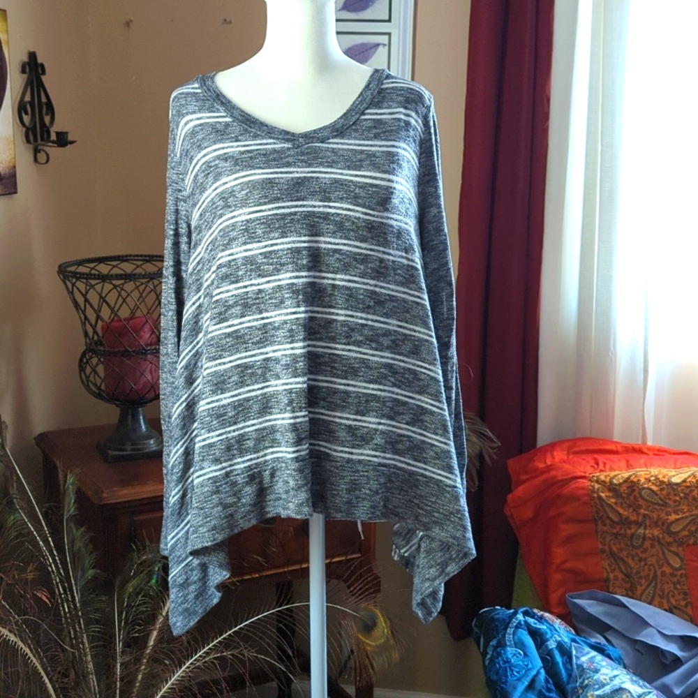 SINUOUS Top Striped Long Sleeve